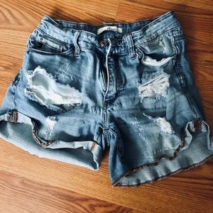 Kancan blue denim jeans shorts